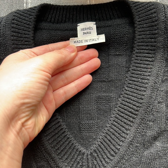 brand new with tag hermes sweater black wool - Picture 7 of 8